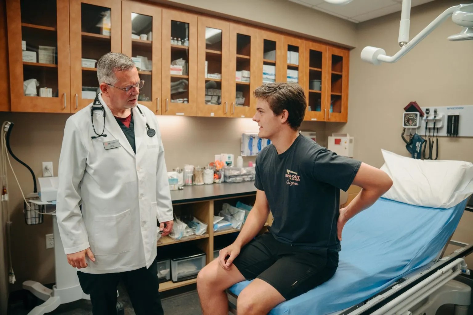 Male patient at AFC Fort Collins for a physical exam